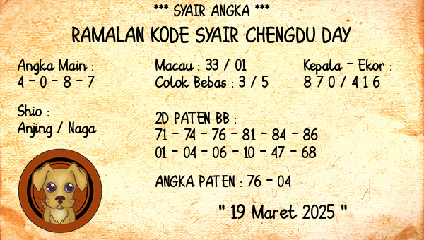 Prediksi Chengdu Day