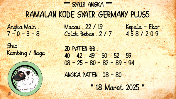 Prediksi Germany Plus5