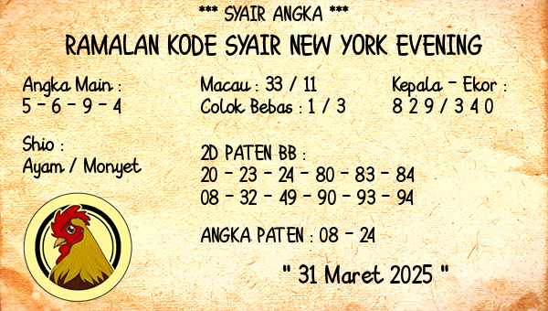 Prediksi New York Evening