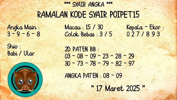 Prediksi Poipet15