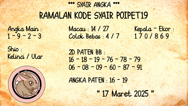 Prediksi Poipet19