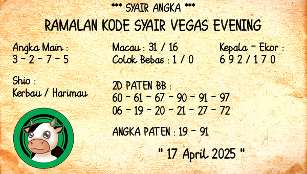 Prediksi Vegas Evening
